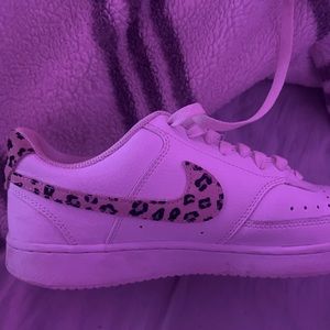 nike cheetah print air forces